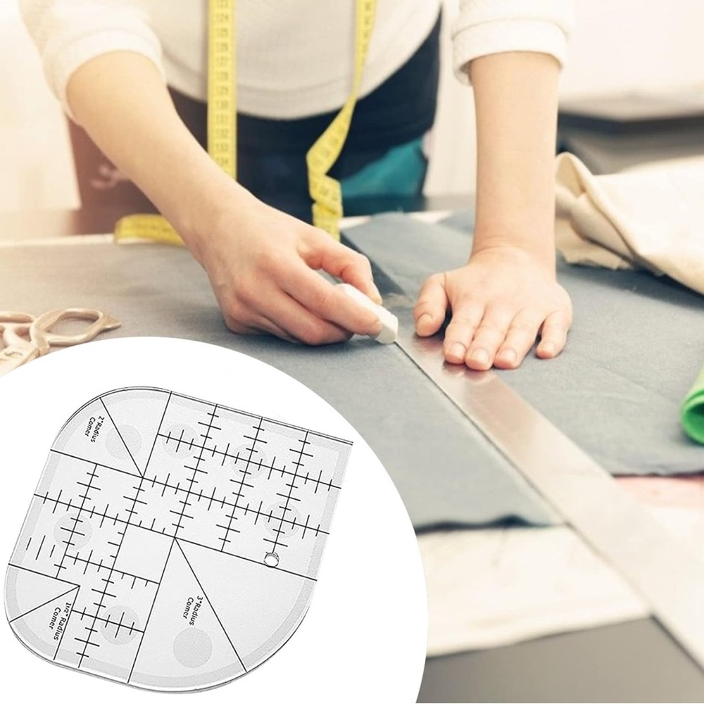 Creative Curved Corner Cutter Quilt Ruler - Picture 9 of 10
